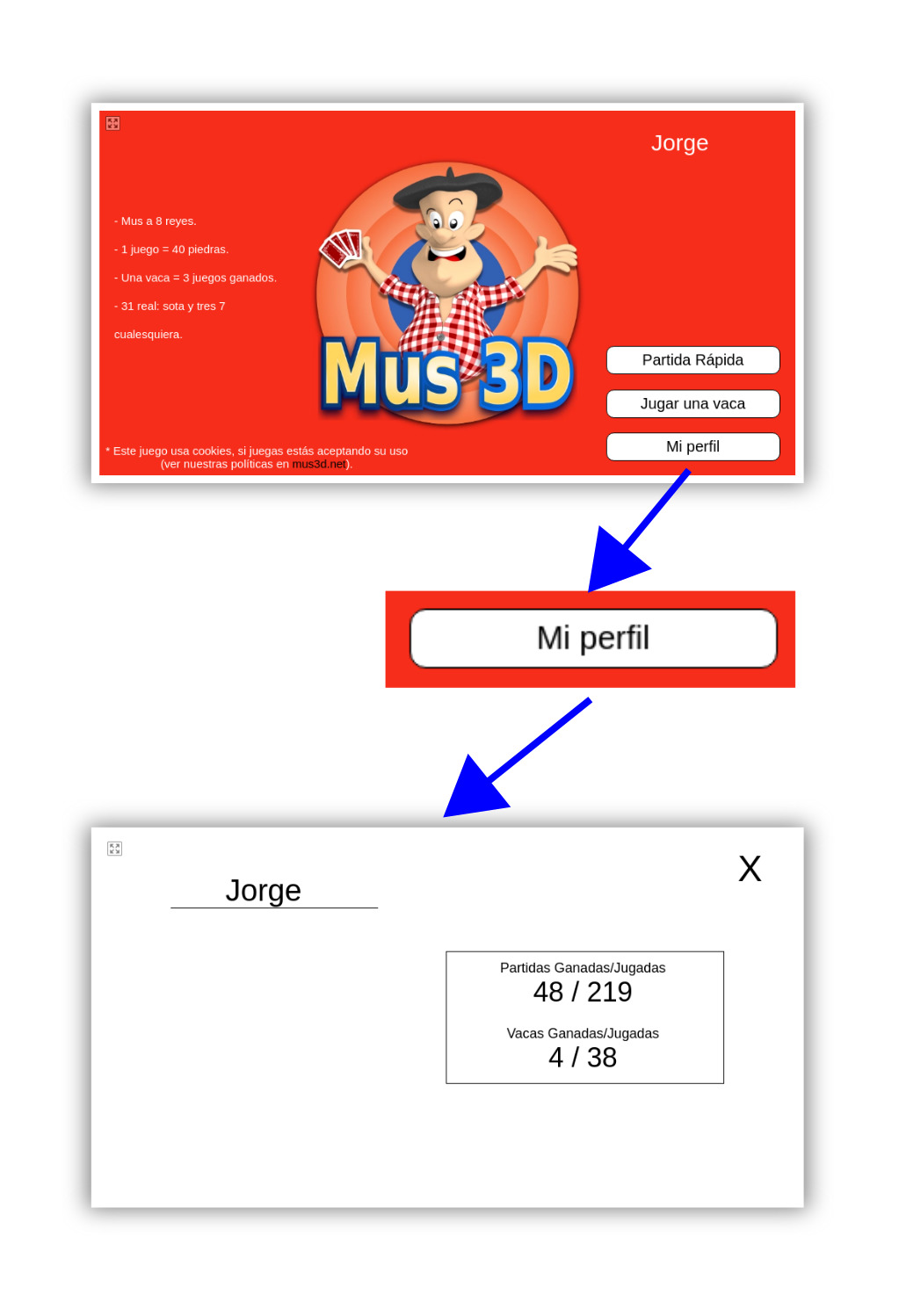 Mus3D pantalla perfil