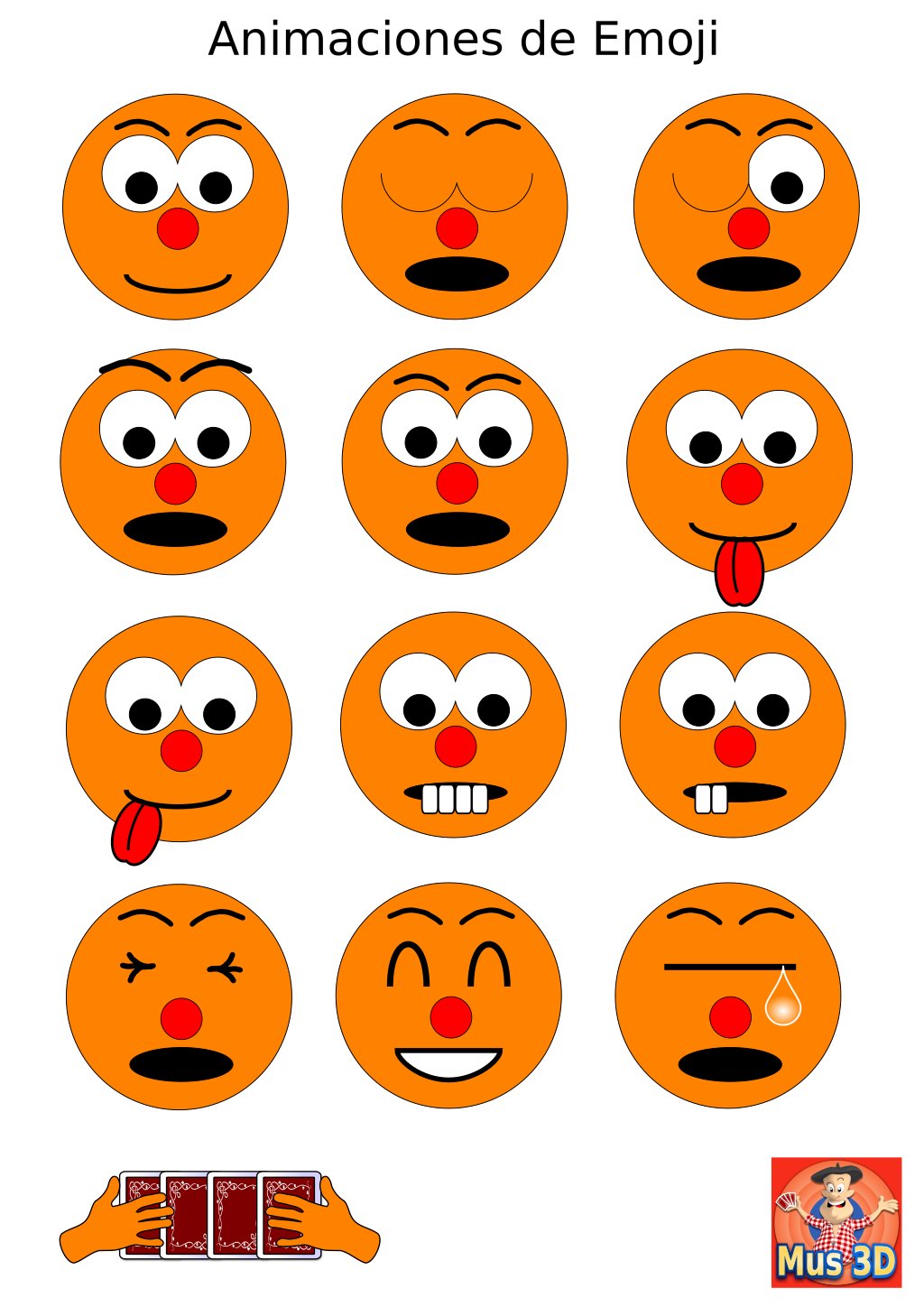 Personajes Mus 3D Emoji
